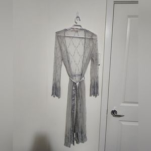 La Vie En Rose Sheer Kimono Robe XS/S